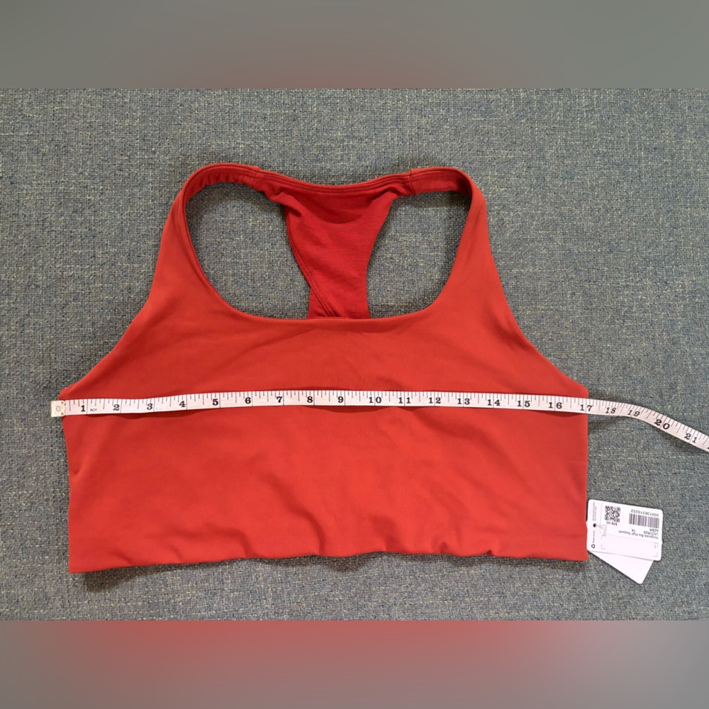 NWT- Lululemon Invigorate Bra High Support size 14 - burnt orange color